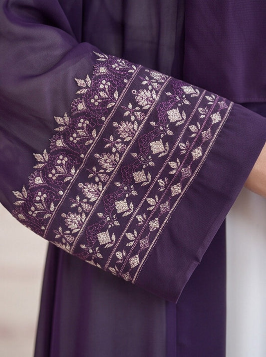 Samia – Embroidered Abaya