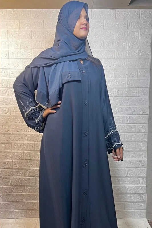 Premium Quality Sleeves Hand Work Abaya