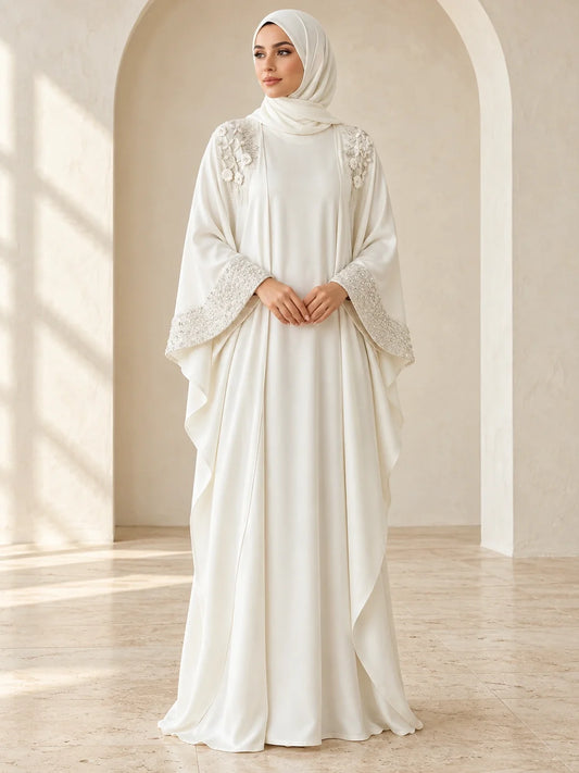 Aatika Abaya in White