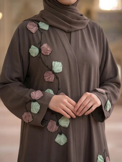 Afsaana Abaya - fabric drape and silhouette detail