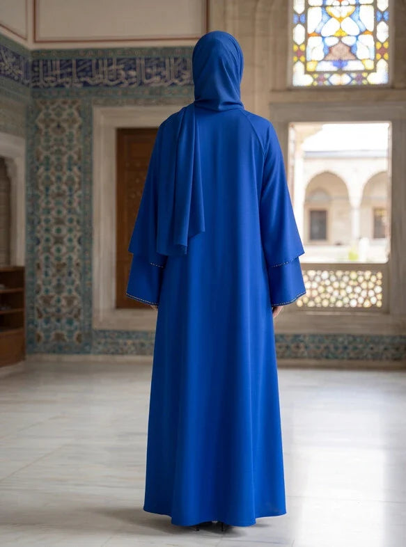 Alishba Abaya - fabric drape detail