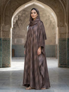 Amna Abaya - Muted Taupe-Brown