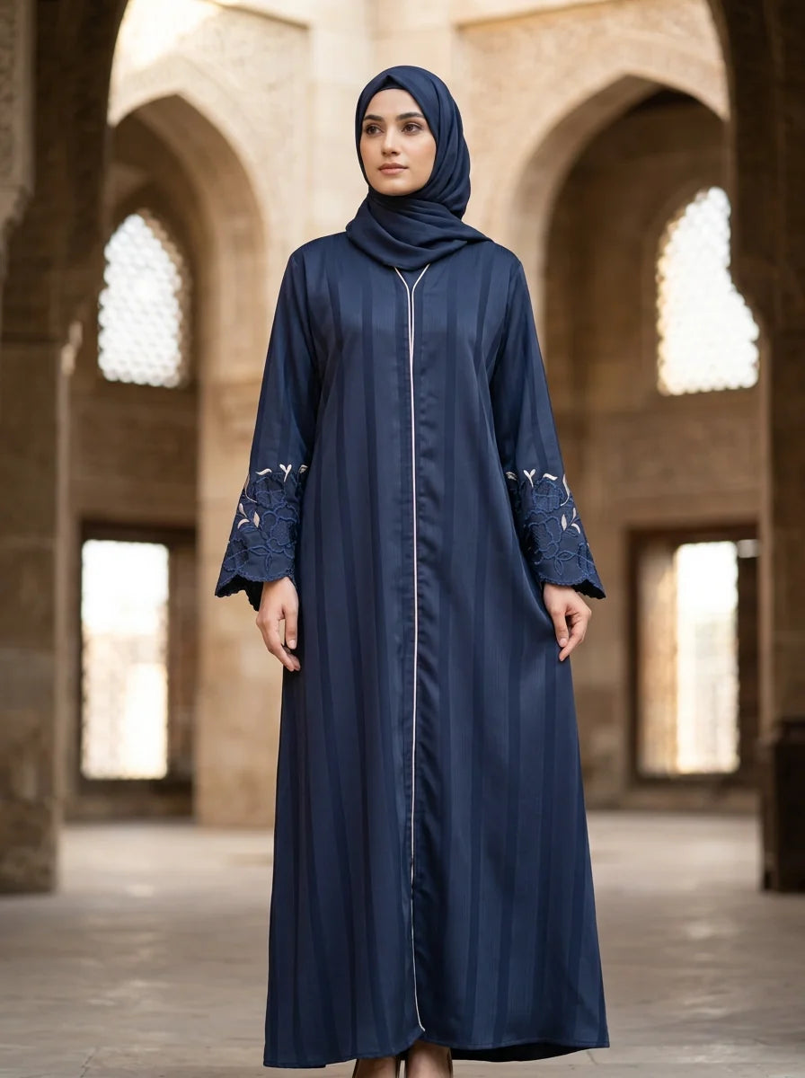 Anosha Abaya - Navy Blue