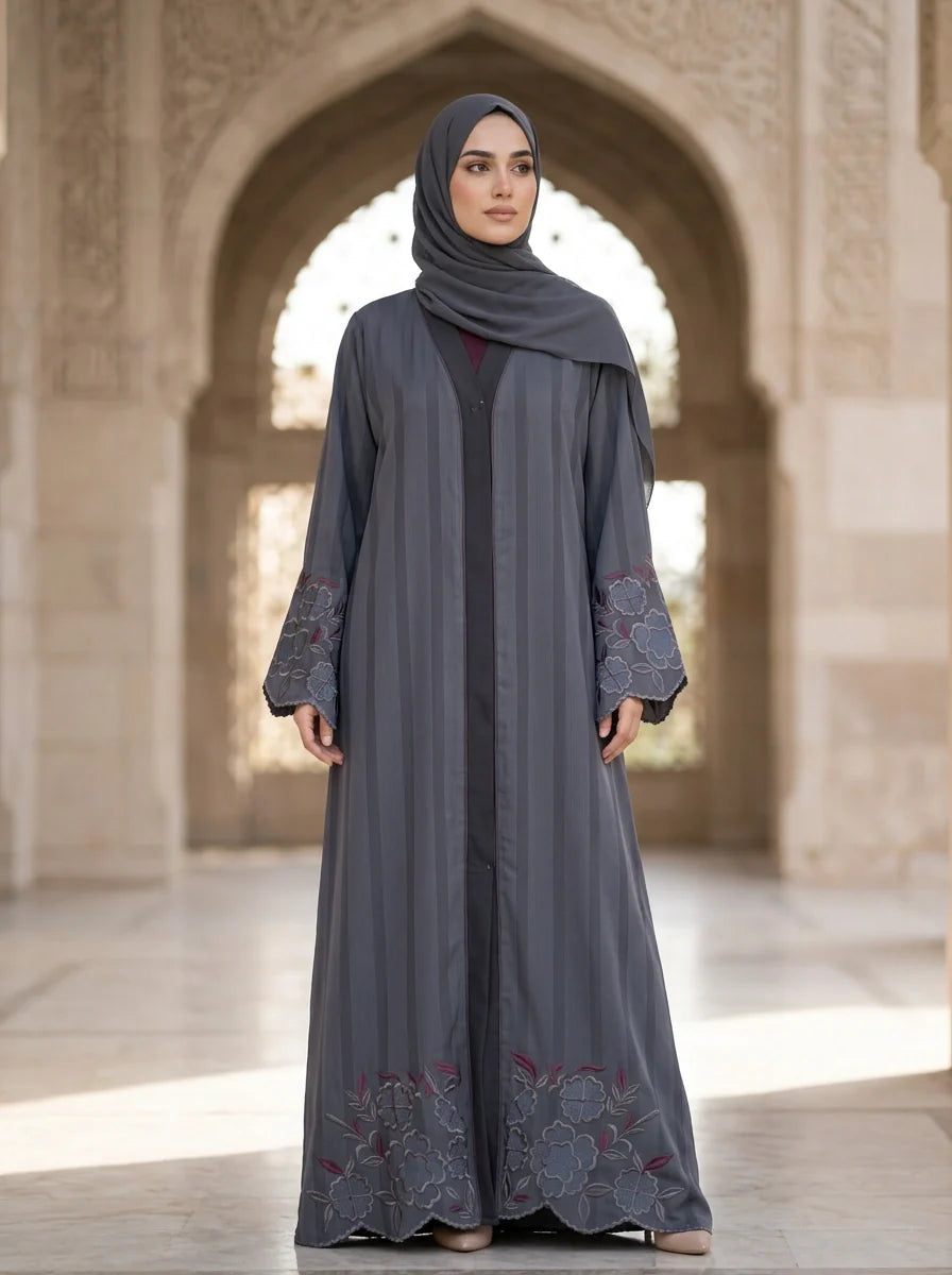 Anosha Abaya - Grey
