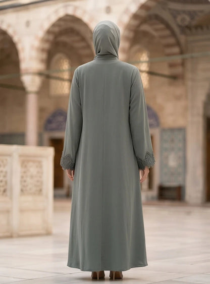 Ayra Abaya - fabric drape and silhouette detail