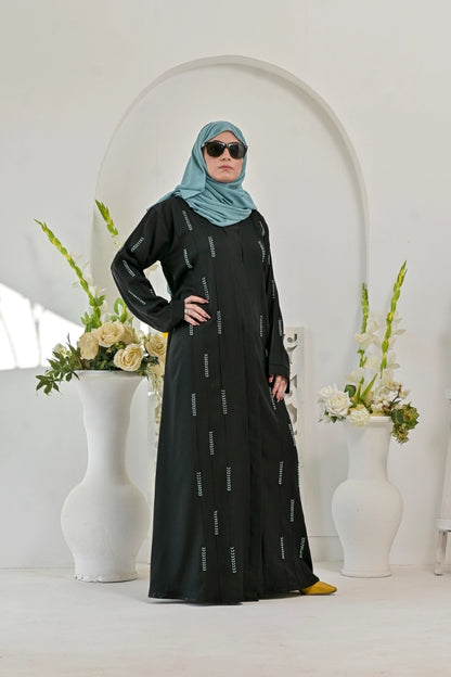 Premium Hand Work Nida Fabric Abaya With Pocket And dupatta