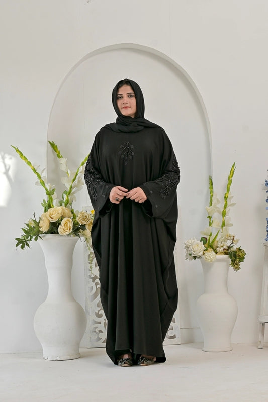 Premium Hand Work Zoom Nida Fabric Abaya With Pocket And dupatta