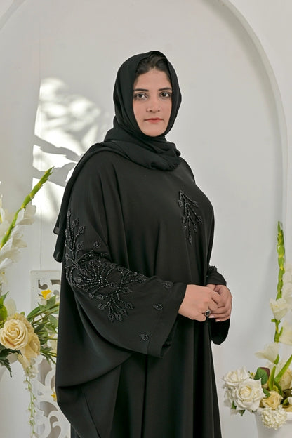 Premium Hand Work Zoom Nida Fabric Abaya With Pocket And dupatta