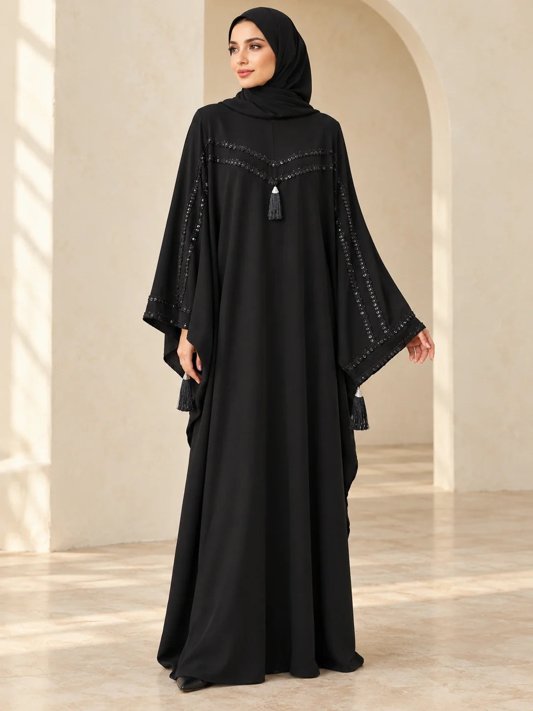 Bakhtawar Abaya in Black