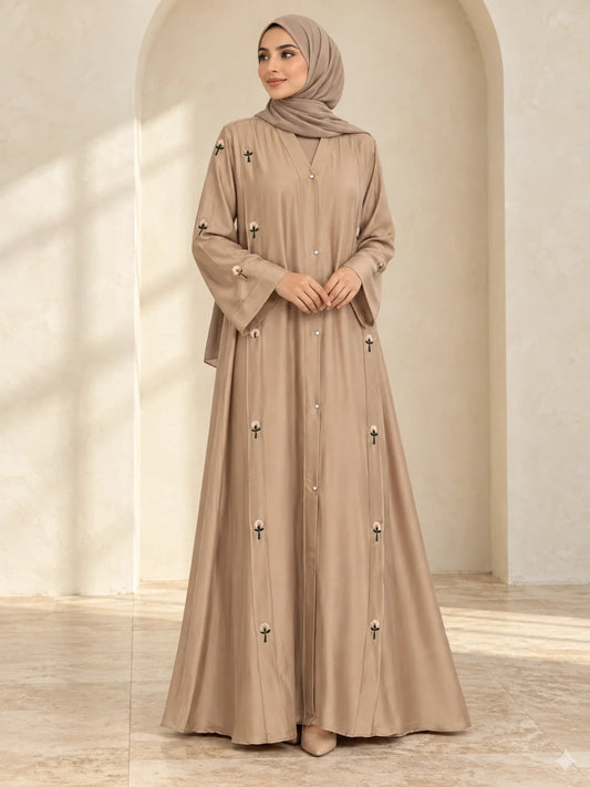 Dilshad Abaya in Camel
