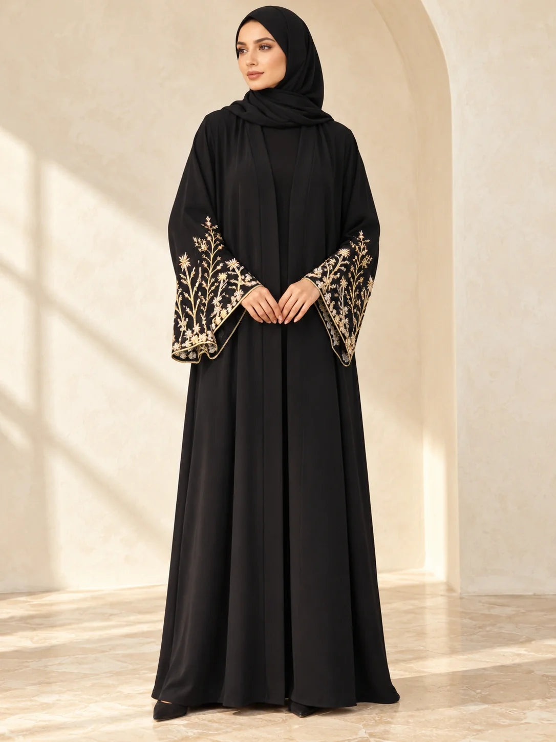 Faiqa Abaya in Black