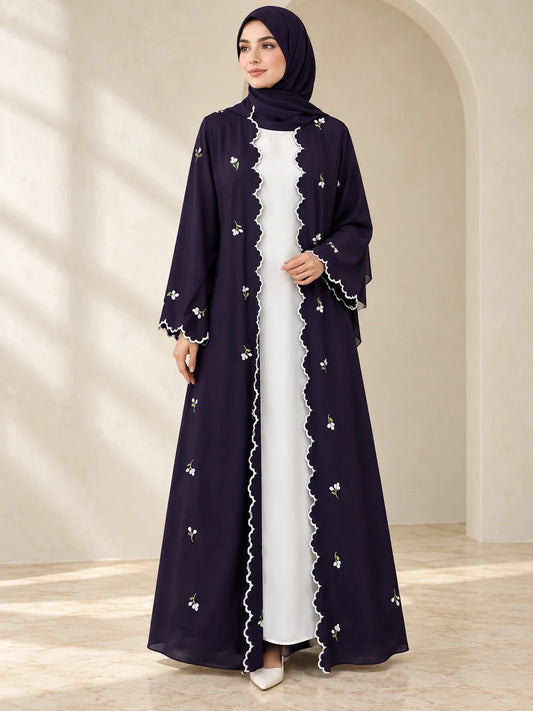 Fakhra Abaya in Indigo