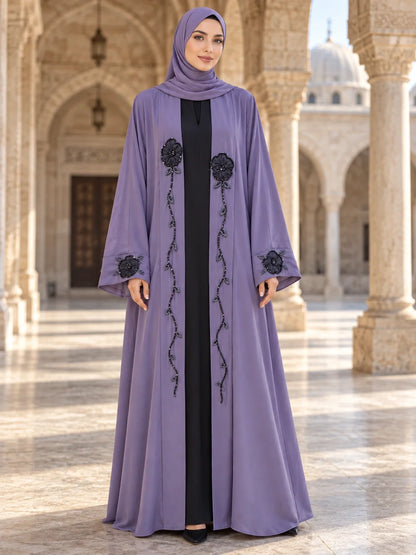 Gulbahar Abaya in Lilac