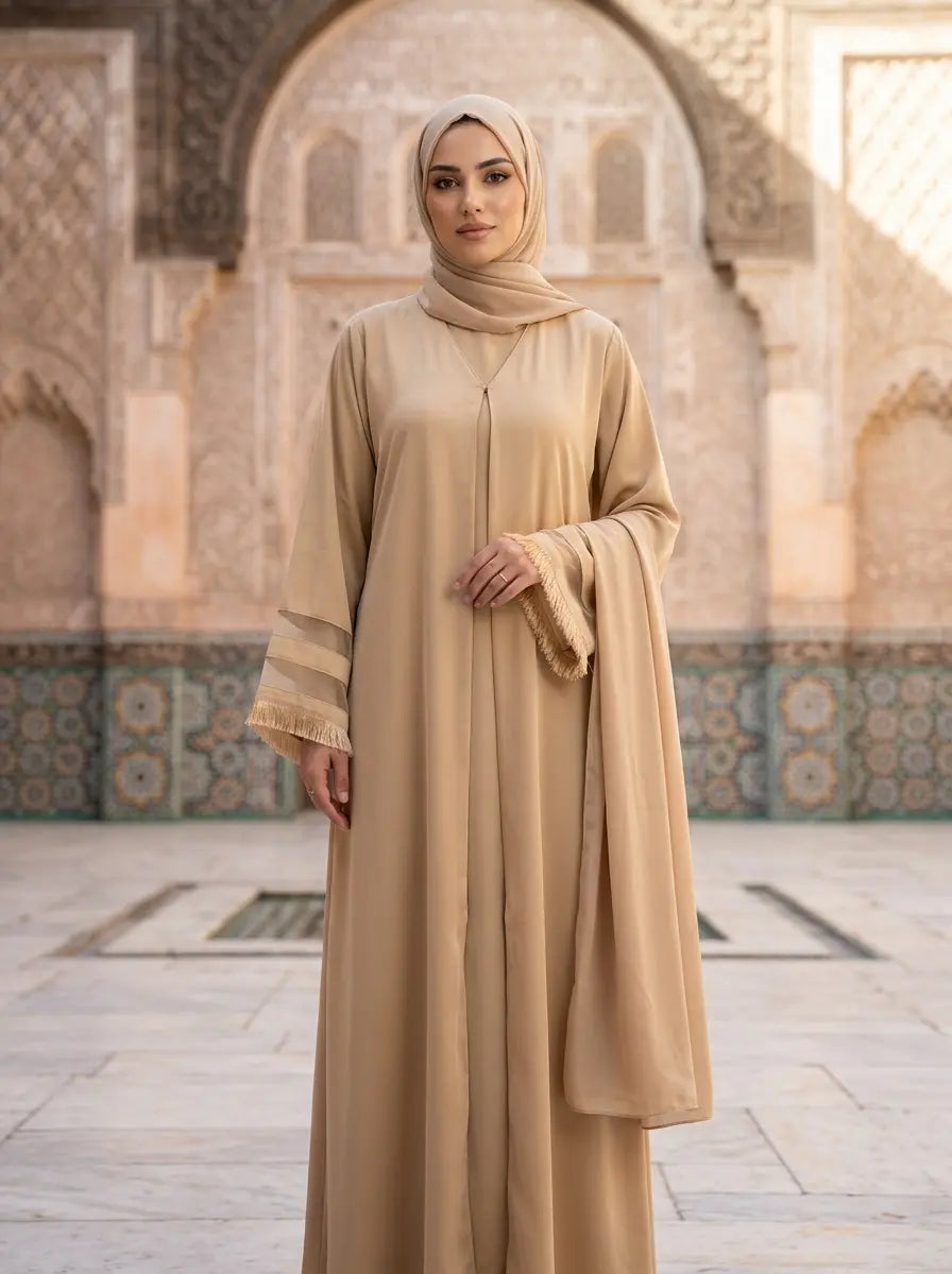 Hania Abaya - Warm Camel Beige (golden-beige)