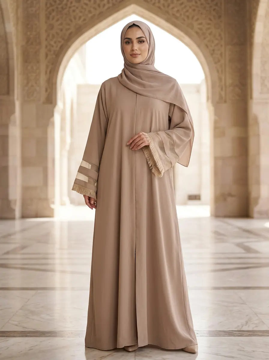 Hania Abaya - Warm Light Beige (taupe)