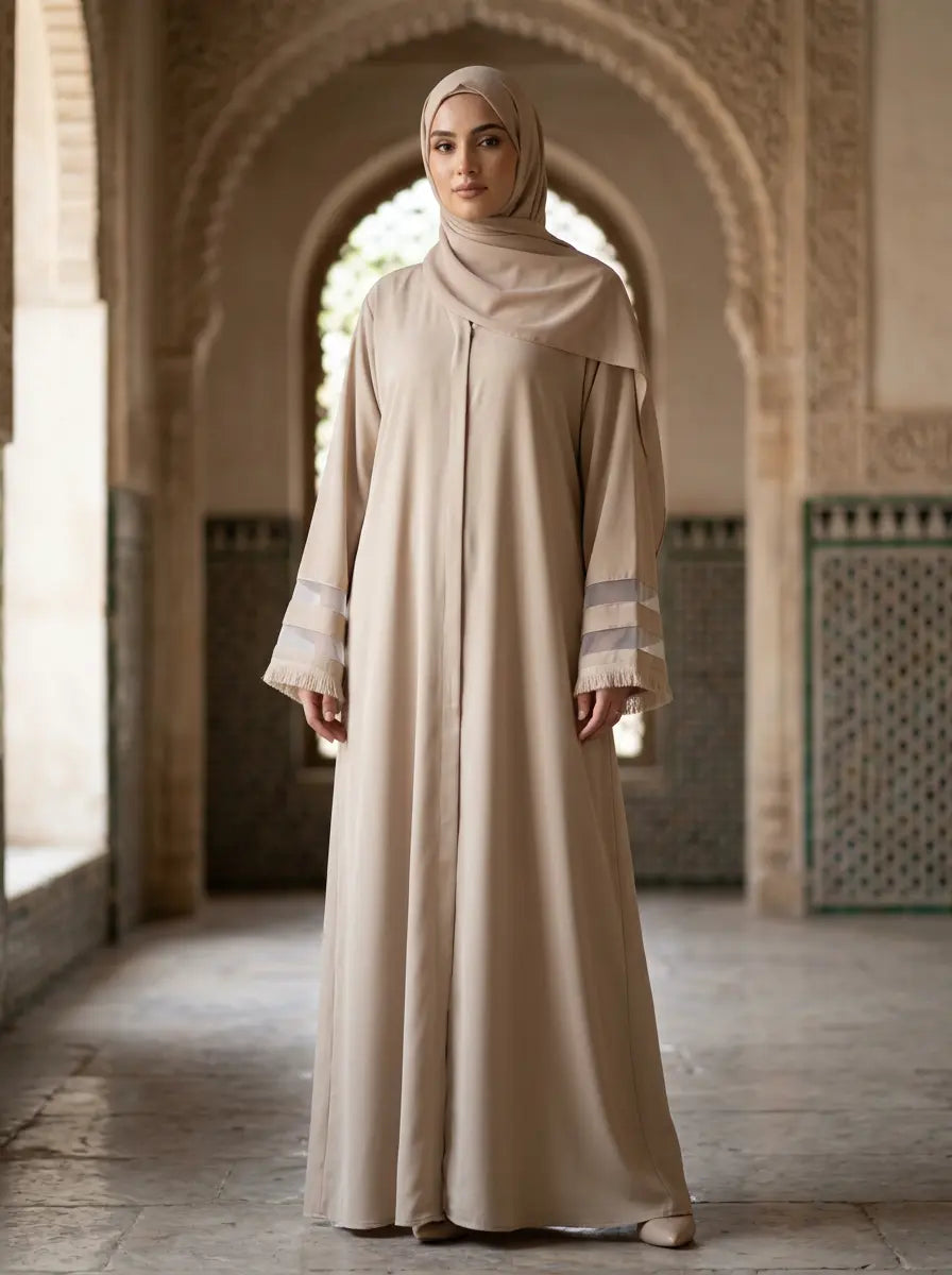 Hania Abaya - Light Beige (cream)
