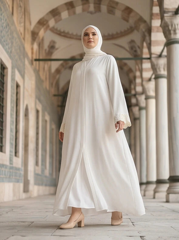 Hoor Abaya - full length rear view