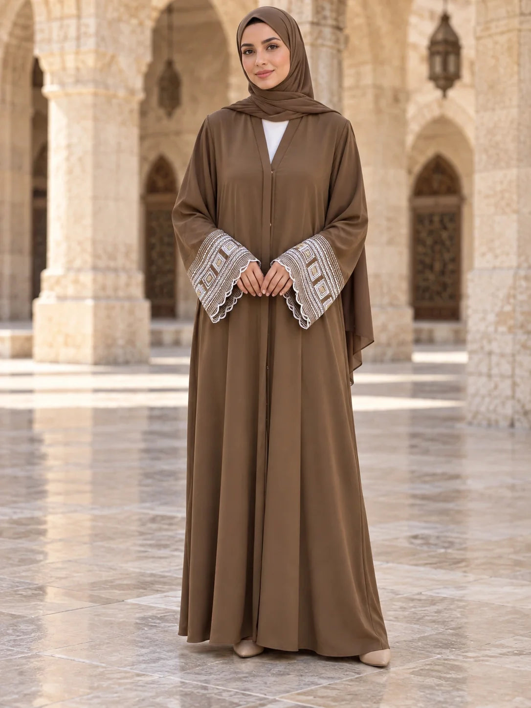 Hurmat Abaya in Brown