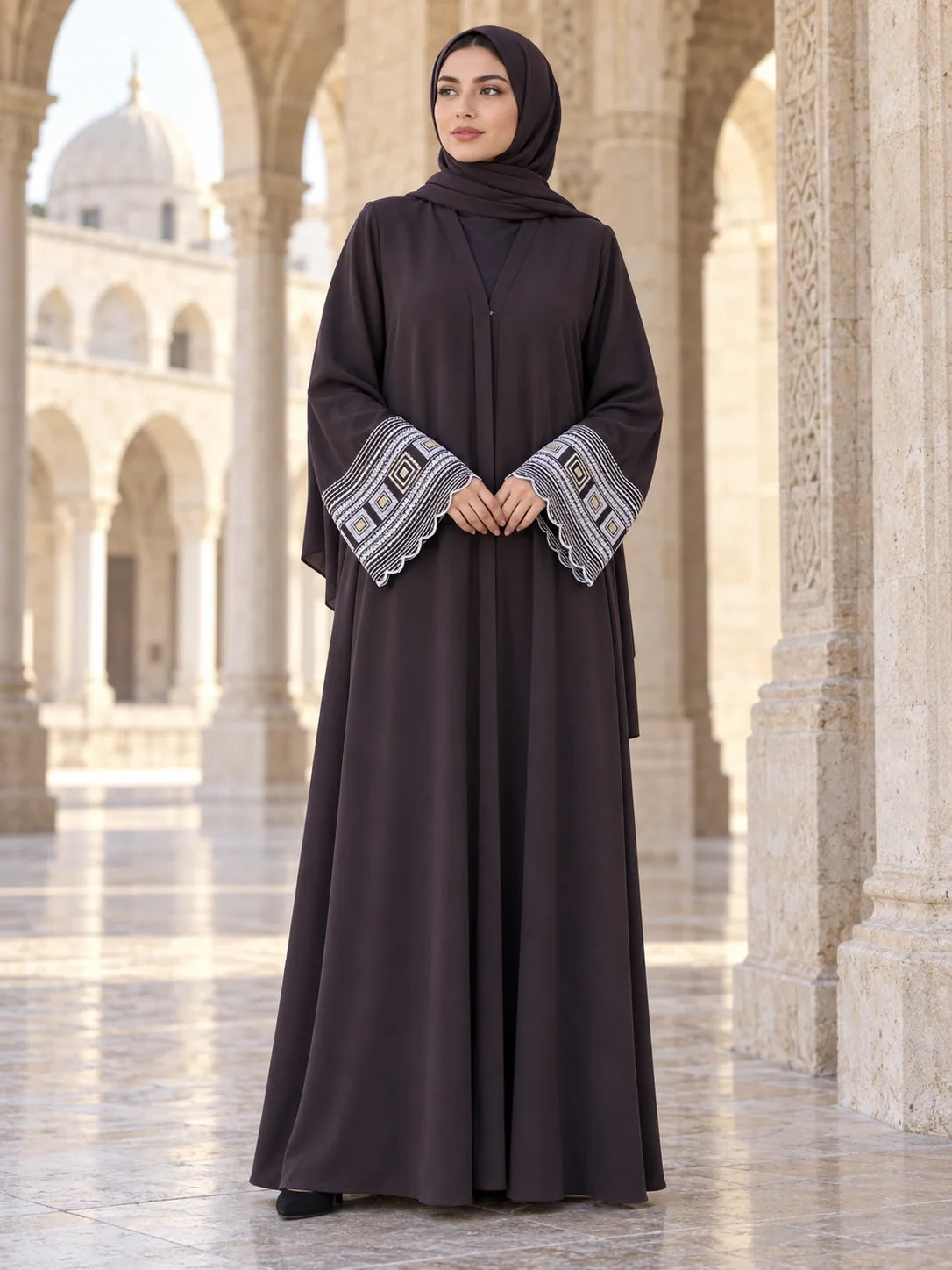 Hurmat Abaya in Chocolate