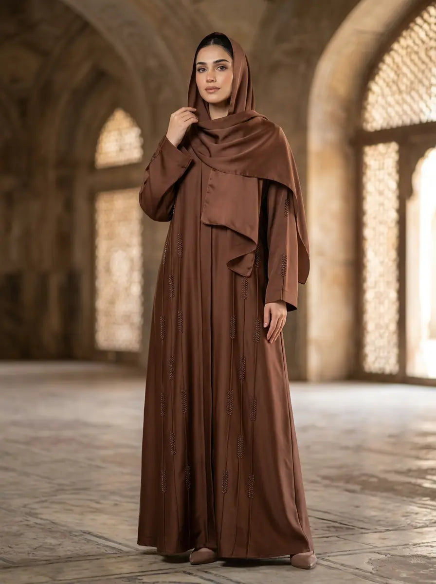 Iman Abaya - Chocolate Brown