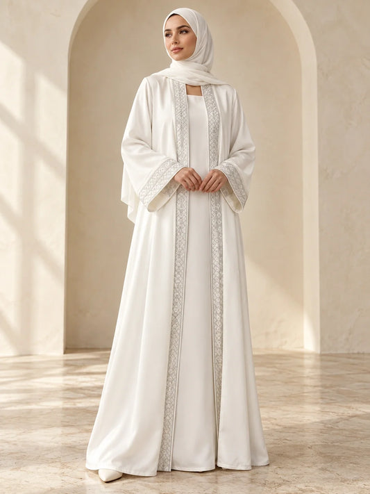 Kashmala Abaya in White