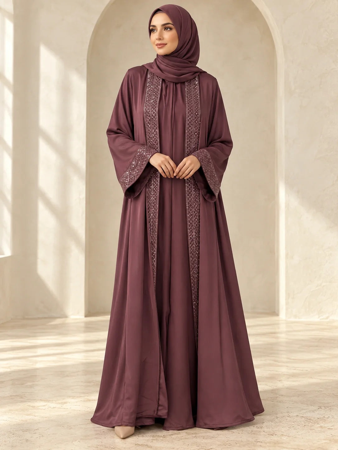 Lamisa Abaya in Wine