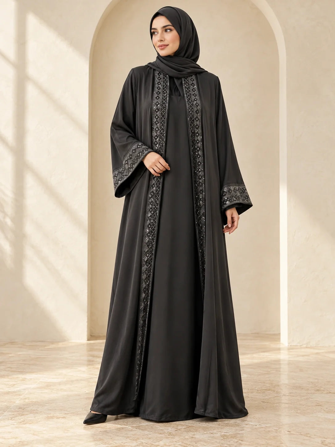 Lamisa Abaya in Black