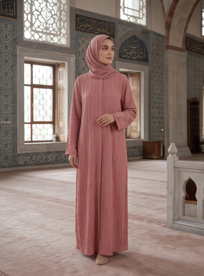 Mahira Abaya - front view, full length modest abaya