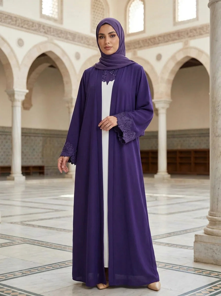 Mahjabeen Abaya - Purple