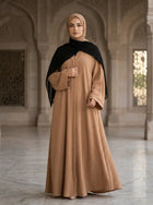 Mahnoor Abaya - Camel (light tan)