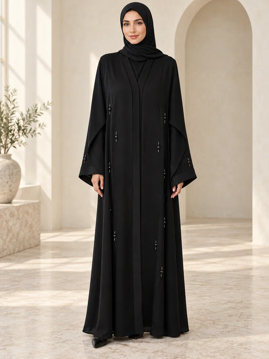 Maleeha Abaya in Black