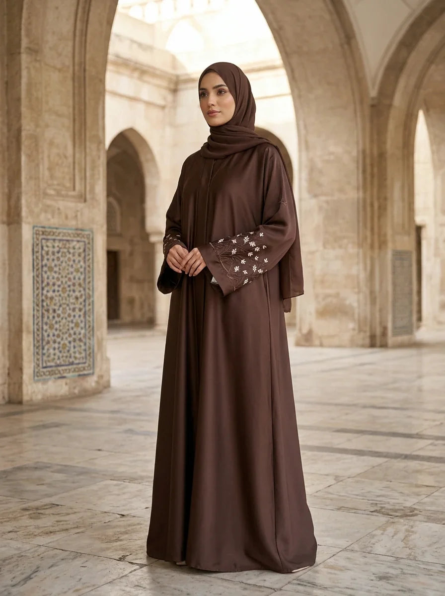 Marziya Abaya - Dark Chocolate Brown