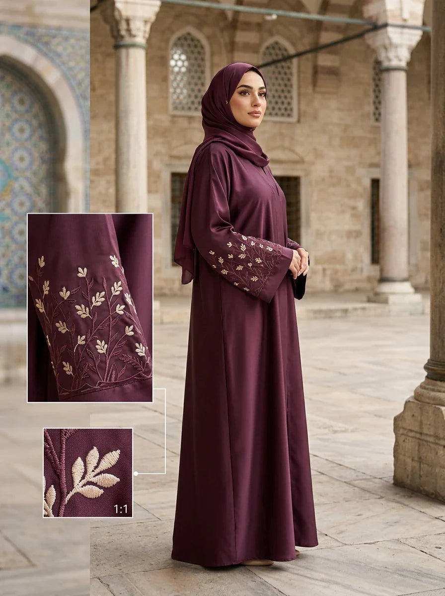 Marziya Abaya - Rich Wine Plum