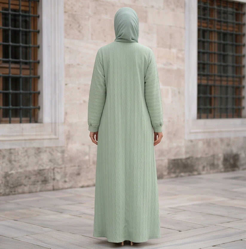 Muneera Abaya - fabric drape detail