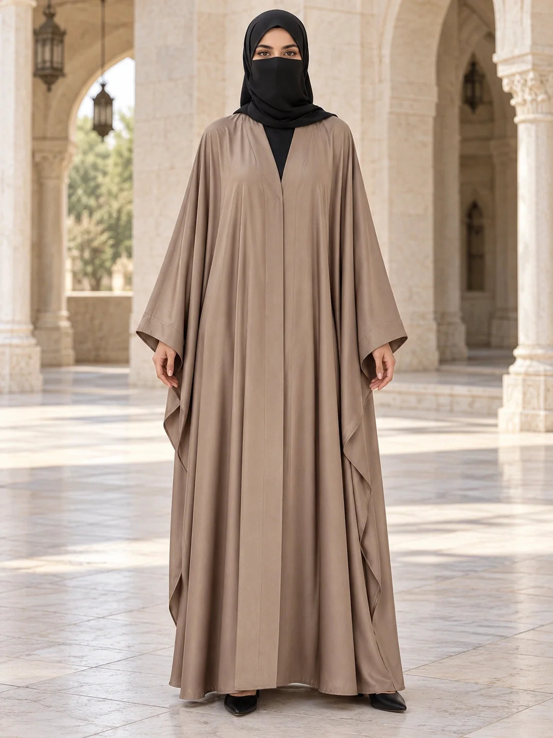 Naheed Abaya in Taupe