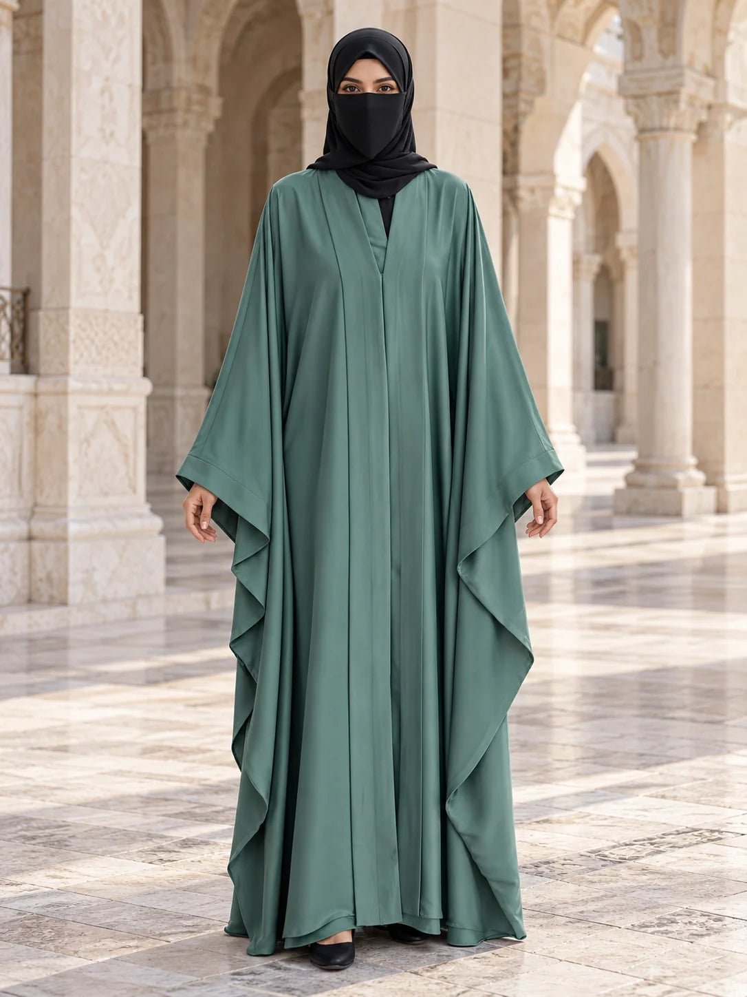 Naheed Abaya in Green