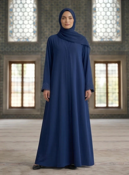 Noelle Abaya - full length rear view