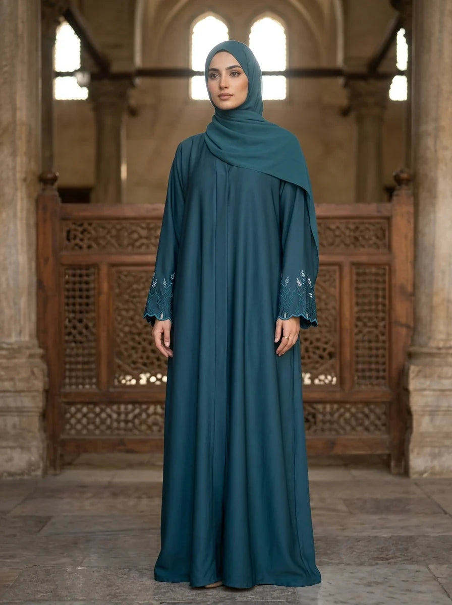 Noor Abaya - Deep Teal