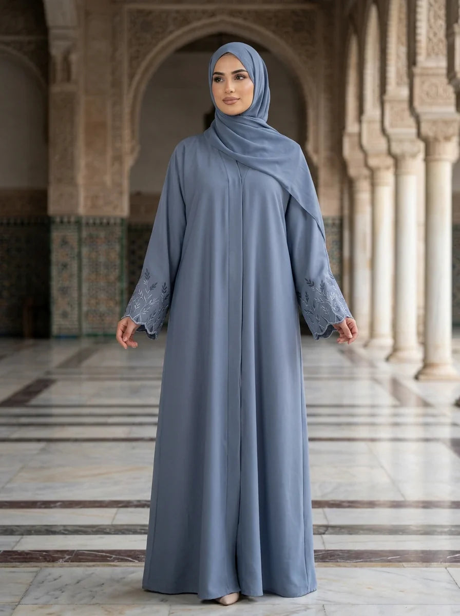 Noor Abaya - Slate Blue