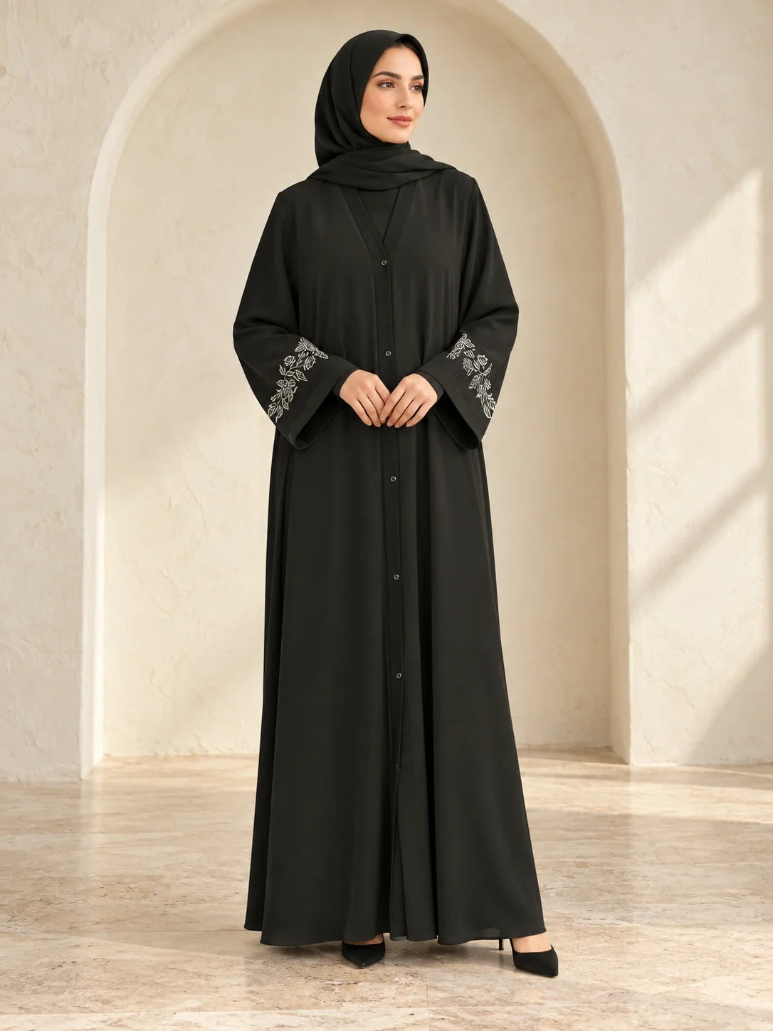 Orooj Abaya in Black