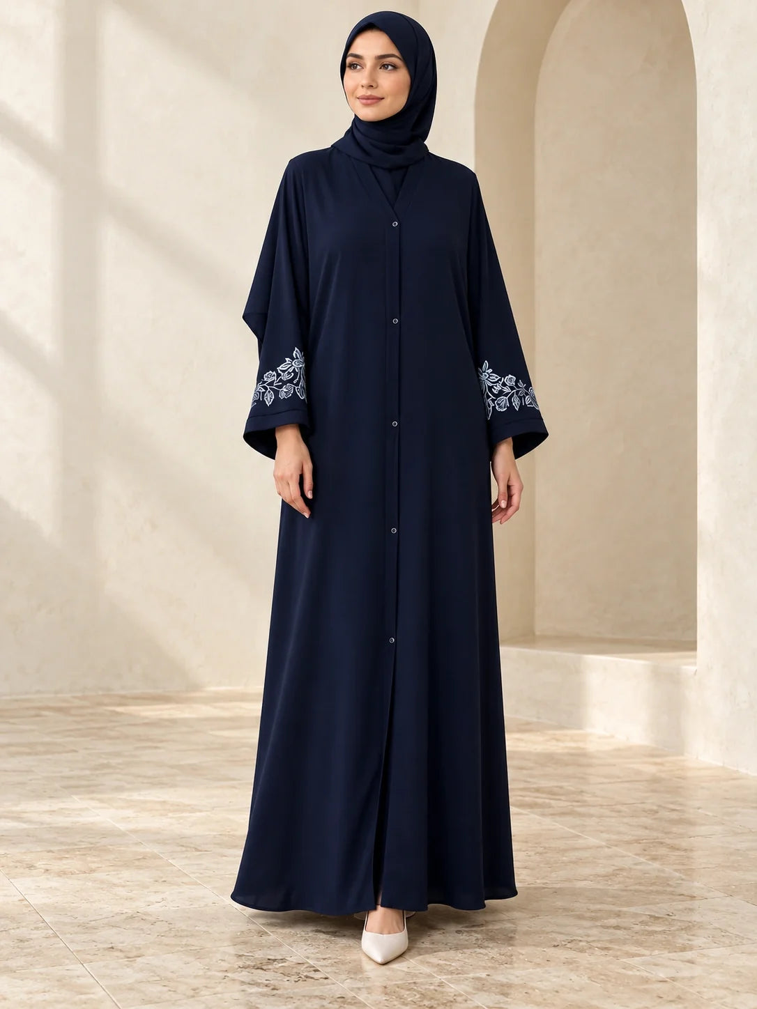 Orooj Abaya in Navy