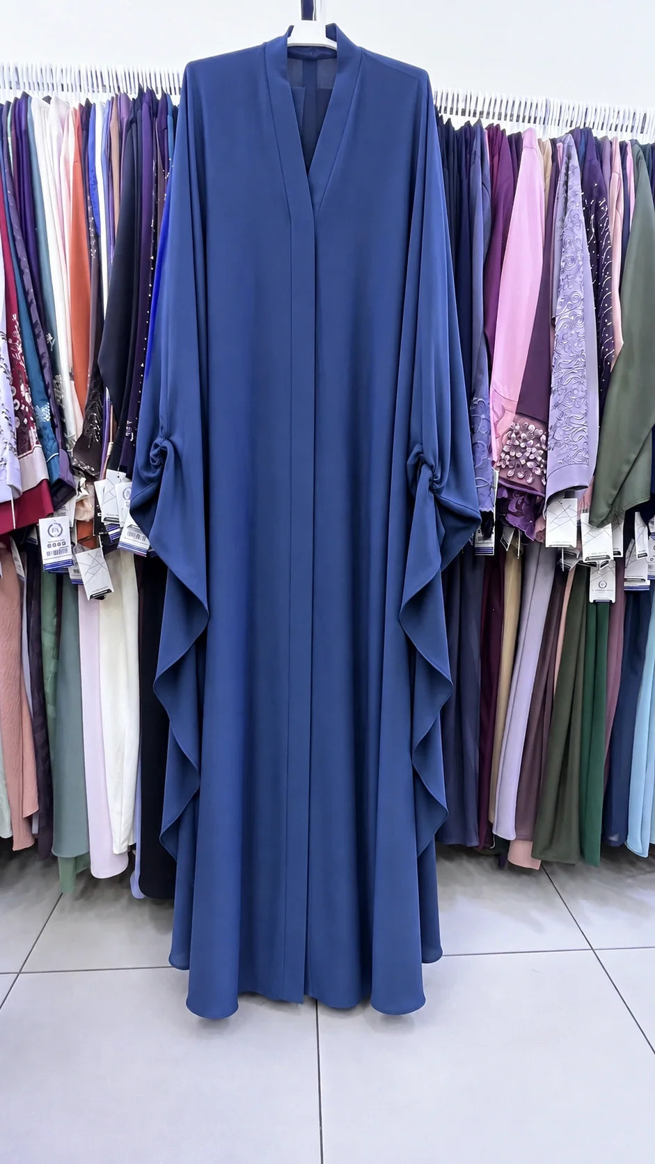 Parizaad Abaya in Denim Blue product shot