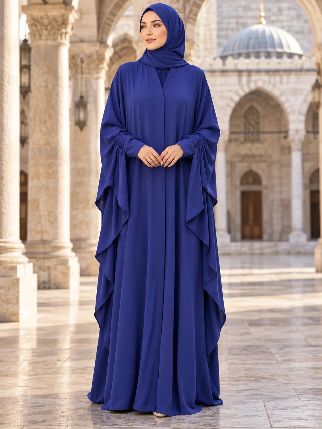 Parizaad Abaya in Royal Blue