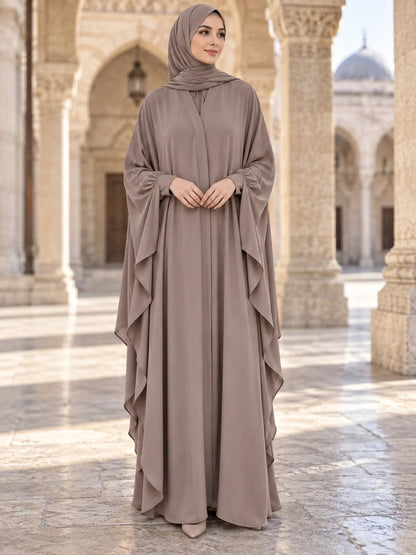Parizaad Abaya in Taupe