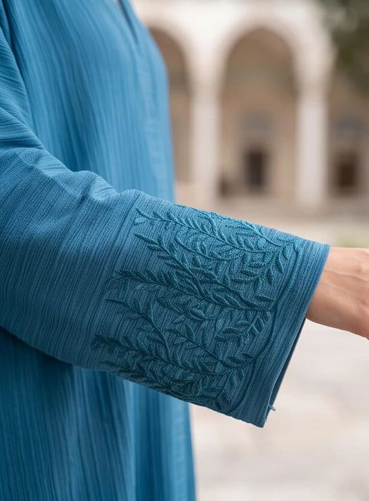 Rahma Abaya - styled with hijab
