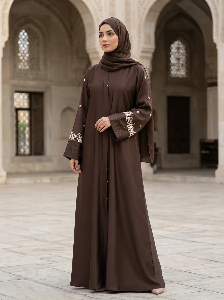Rania Abaya - Chocolate Brown
