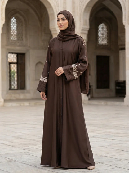 Rania Abaya - Chocolate Brown