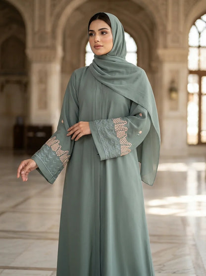 Rania Abaya - Sage Green