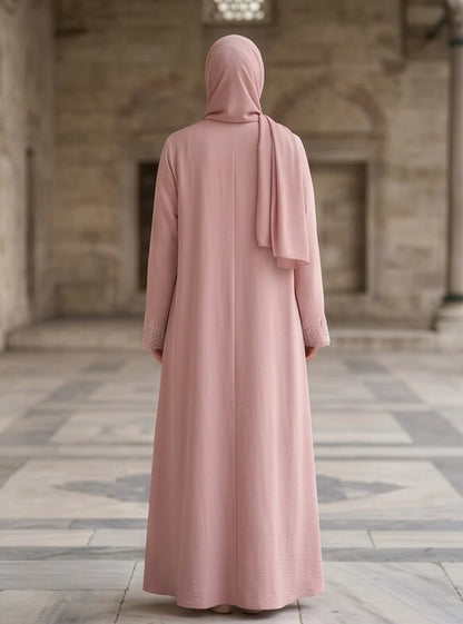 Rubina Abaya - fabric drape and silhouette detail