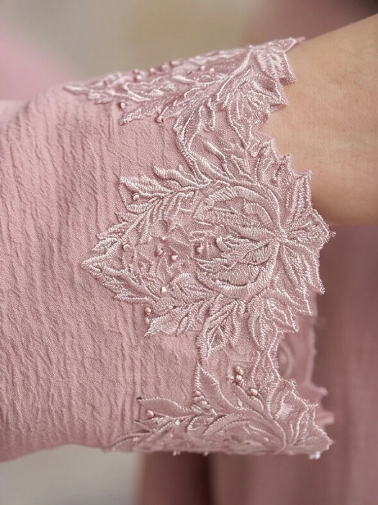 Rubina Abaya - model wearing abaya, styled with hijab